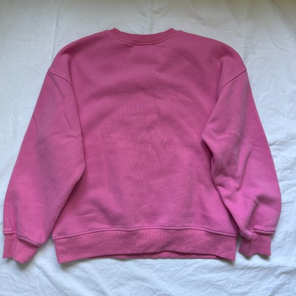 Bailey Rose Medium Embroidered “Malibu Athletics” Pink Crewneck Pullover size M - Picture 4 of 5